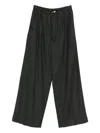 Closed Wool Blend Trousers In Black