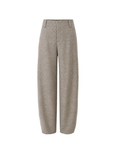 Closed Wool Blend Trousers In Multi