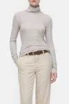 Closed Wool Blend Turtleneck In Pearl Beige