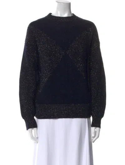 Pre-owned Closed Wool Crew Neck Sweater In Black