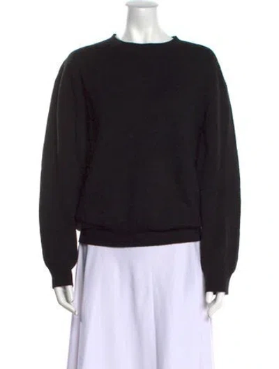 Pre-owned Closed Wool Crew Neck Sweater In Black