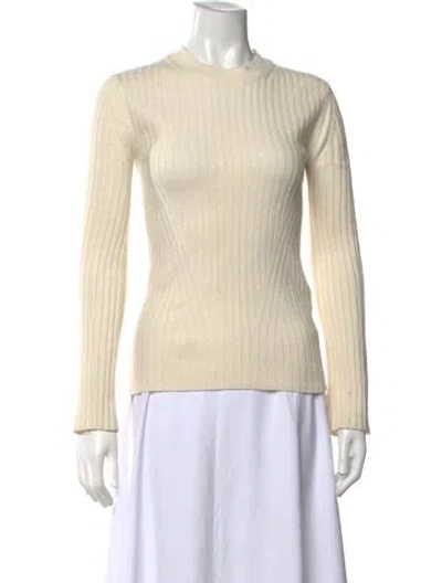 Pre-owned Closed Wool Crew Neck Sweater In Neutrals
