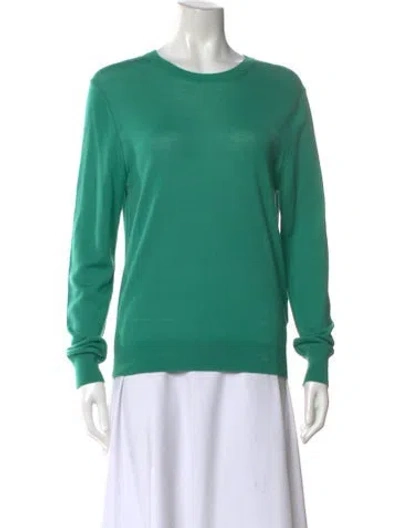 Pre-owned Closed Wool Crew Neck Sweatshirt In Green