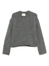 Closed Wool Crewneck Jumper In Multi