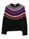 Closed Wool Crewneck Jumper In Multi