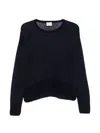 Closed Wool Crewneck Sweater In Blue