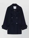 Closed Wool Double-breasted Peacoat
