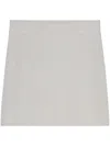 Closed Wool Mini Skirt In Grey