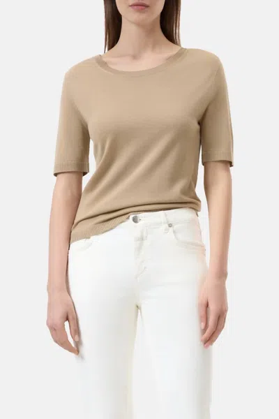 Closed Wool-silk Blend Shirt In Beige In Neutral