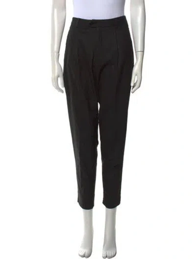 Pre-owned Closed Wool Skinny Leg Pants In Black