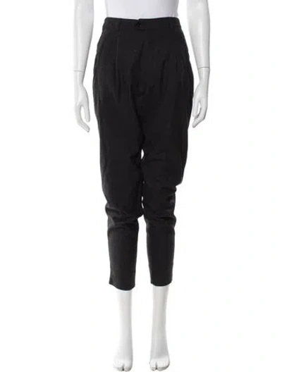 Pre-owned Closed Wool Skinny Leg Pants In Gray