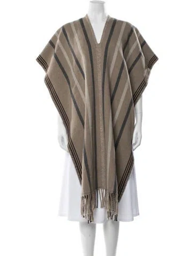 Pre-owned Closed Wool Striped Sweater In Neutrals