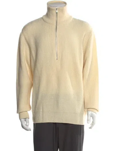 Pre-owned Closed Wool Turtleneck Pullover In Neutral