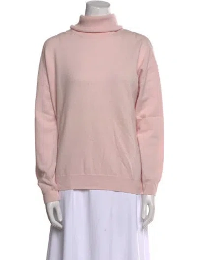 Pre-owned Closed Wool Turtleneck Sweater In Pink