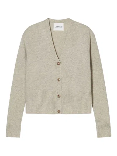 CLOSED WOOL V-NECKED CARDIGAN