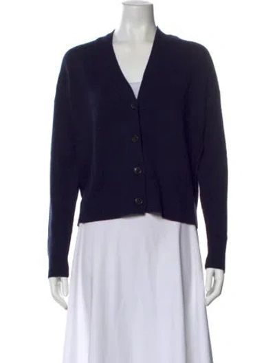 Pre-owned Closed Wool V-neck Sweater In Blue