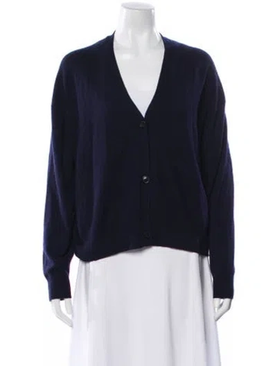 Pre-owned Closed Wool V-neck Sweater In Blue