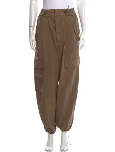 Pre-owned Closed Wool Wide Leg Pants In Neutrals
