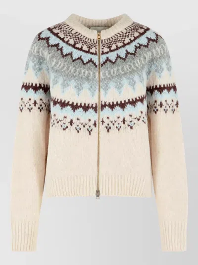 Closed Wool-blend Fitted Cardigan In Multi