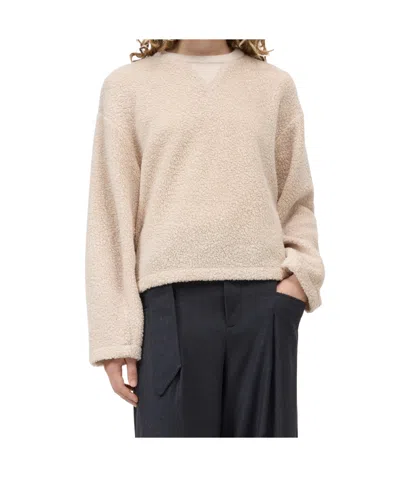Closed Wool-blend Teddy Sweatshirt In Almond Butter