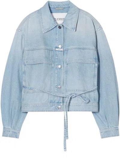 Closed Wrap Denim Jacket Clothing In Lbl Light Blue