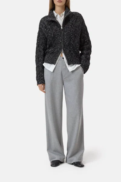 Closed Wrenna Wide Pants In Light Grey Melange In Gray