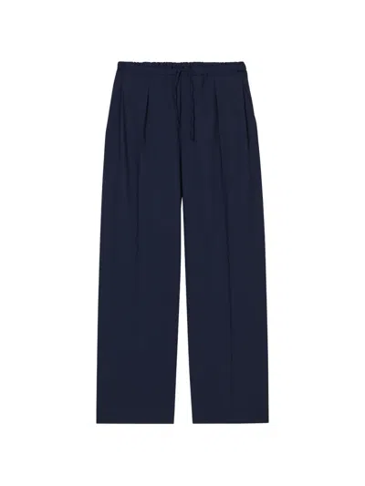 Closed Wynston Drawstring Pleated Trousers In Blue