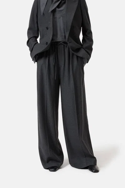 Closed Wynston Wide Leg Pants In Anthracite Melange In Gray