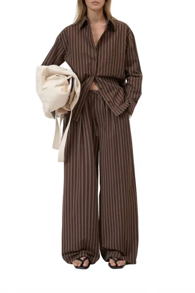 Closed Wynston Wide Pants In Maple Brown In Multi