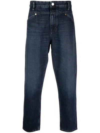 Closed X-lent Mid-rise Tapered Jeans In Blue