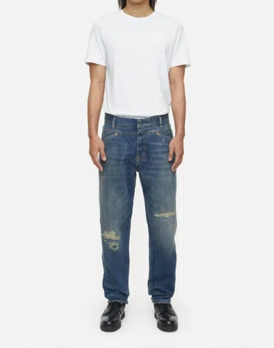 Closed X-lent Tapered Relaxed Jeans In Mid Blue