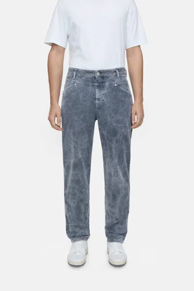 Closed X-lent Tapered Cords Trouser In Shadow Blue In Transparent