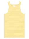 Closed Yellow Striped Organic Cotton Tank Top