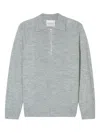 Closed Zip-front Sweater In Gray