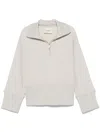 Closed Zip-up Sweatshirt In Neutrals