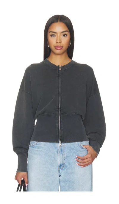 Closed Zipped Cardigan In Blue