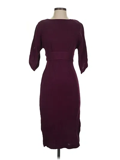 Pre-owned Closet Cocktail Dress In Burgundy