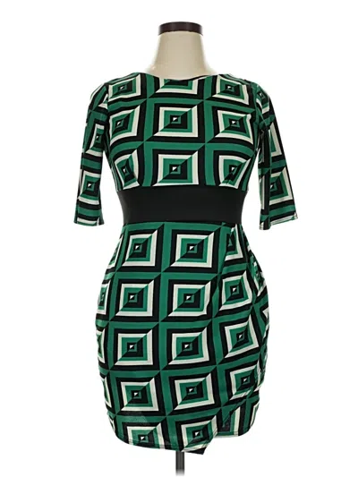 Pre-owned Closet Cocktail Dress In Green