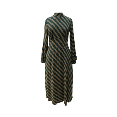Closet London Women's  Teal A-line Midi Dress In Blue