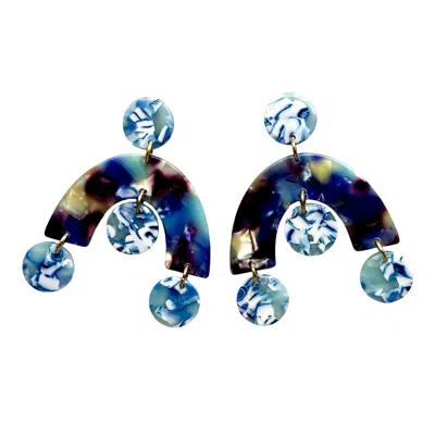 Closet Rehab Women's Arch Drop Earrings In You Do Blue