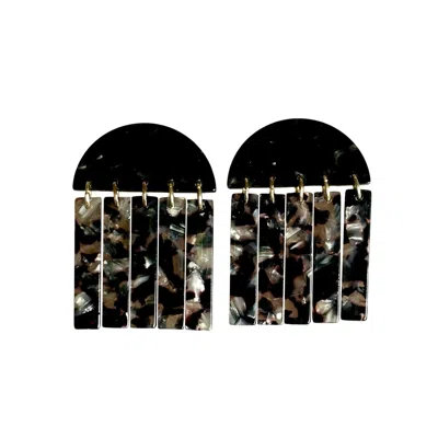 Closet Rehab Women's Black Fringe Earrings In Midnight