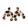 Closet Rehab Women's Black / White Arch Drop Earrings In Binge Worthy