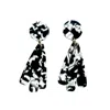 Closet Rehab Women's Black / White Petal Drop Earrings In Black & White