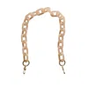 Closet Rehab Women's Chain Link Short Acrylic Purse Strap In Light Peach In Orange