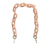 Closet Rehab Women's Chain Link Short Acrylic Purse Strap In Light Pink In Pink