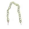Closet Rehab Women's Chain Link Short Acrylic Purse Strap In Mint In Green