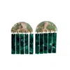 Closet Rehab Women's Green / Pink / Purple Fringe Earrings In Now Or Never