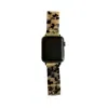 Closet Rehab Women's Neutrals / Black Apple Watch Band In Black & White Tortoise In Black