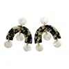 Closet Rehab Women's Neutrals / Black / Brown Arch Drop Earrings In Off The Grid