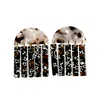 Closet Rehab Women's Neutrals / Black / Brown Fringe Earrings In Stargazer